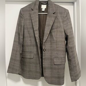 plaid blazer